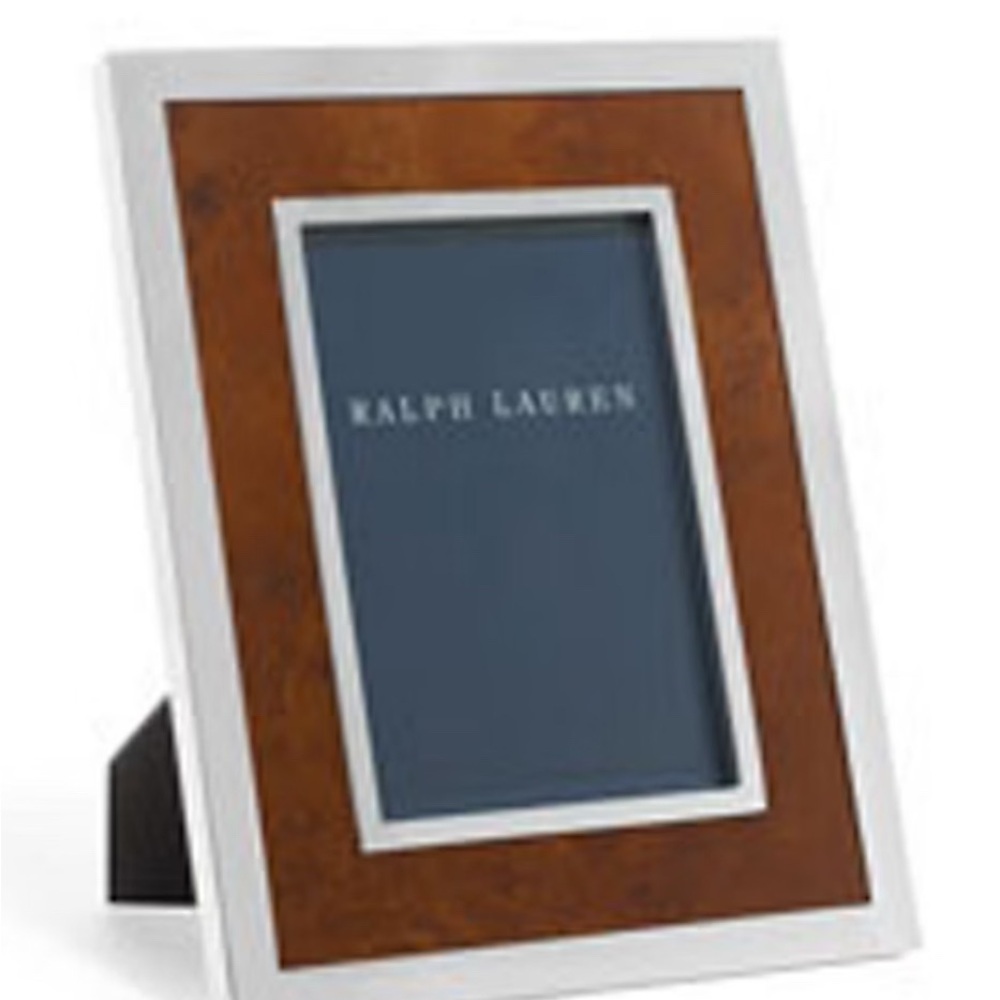 Ralph Lauren Silver and Brown Picture Frame Accents